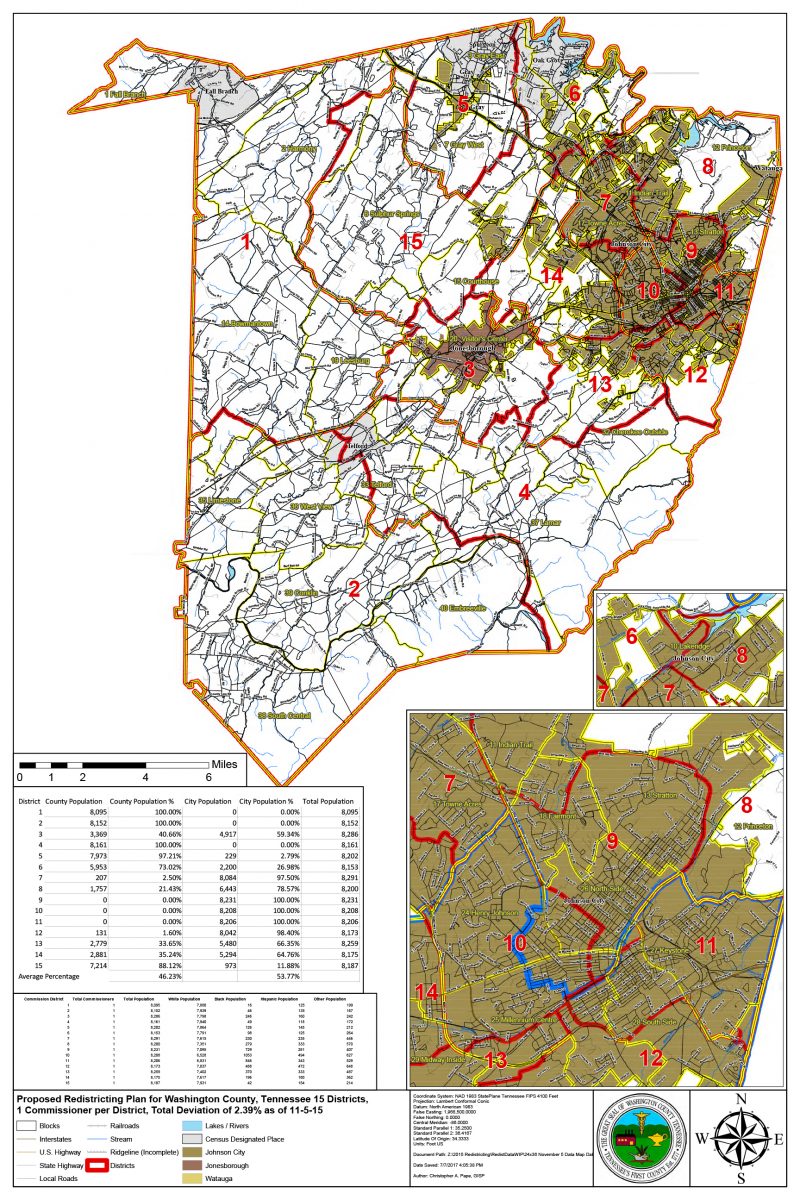 Washington County Commission District Map – Washington County 