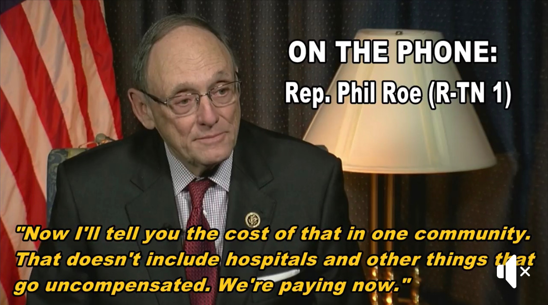 Congressman Roe, what are you doing when not inciting division and racism?